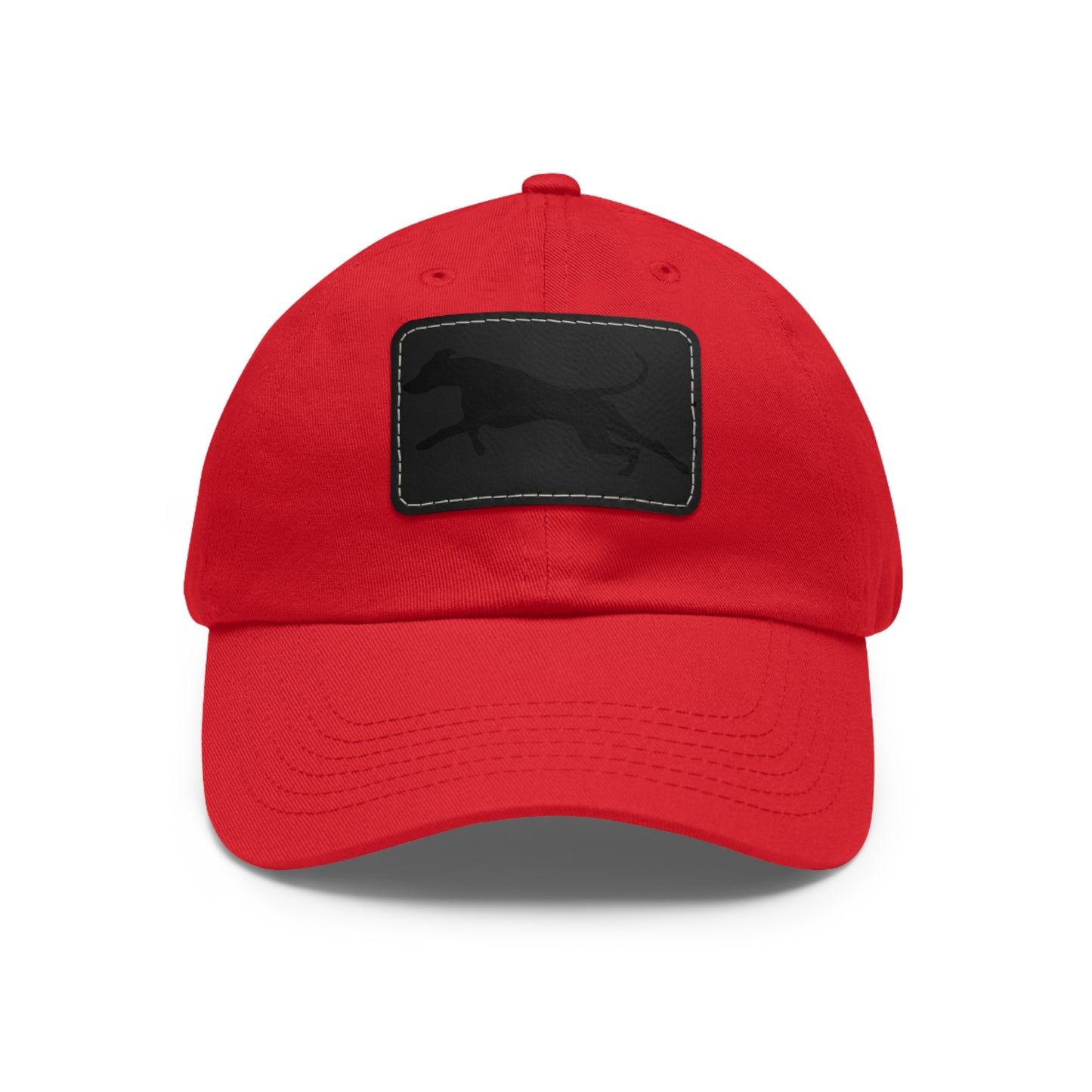 Run 1 Dad Hat with Leather Patch (Rectangle)