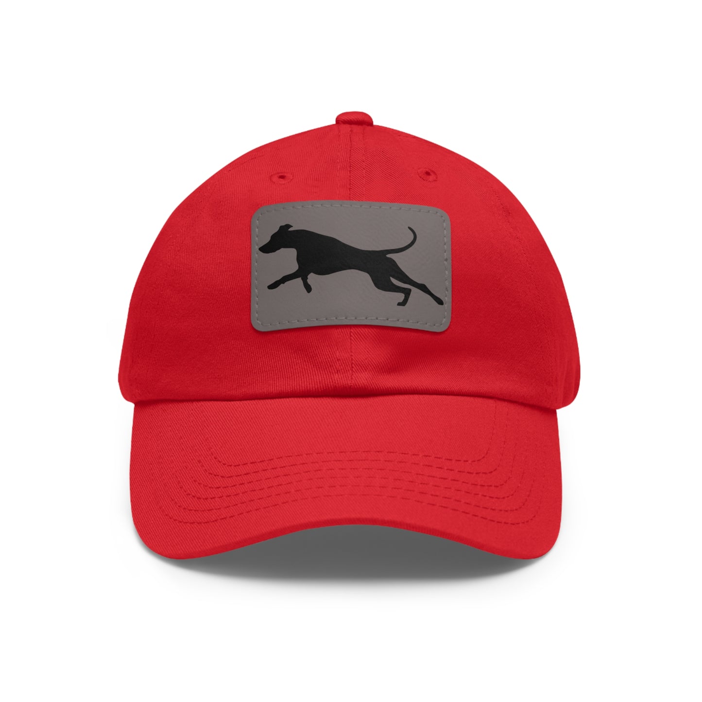 Run 1 Dad Hat with Leather Patch (Rectangle)