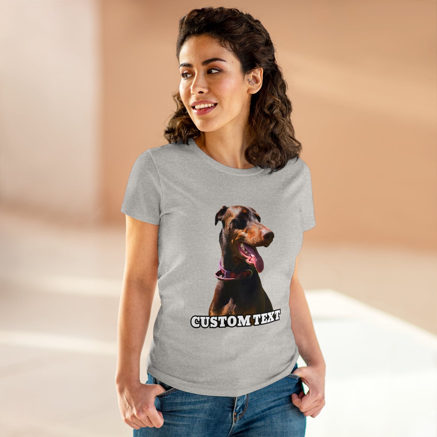 Custom Women's Midweight Cotton Tee