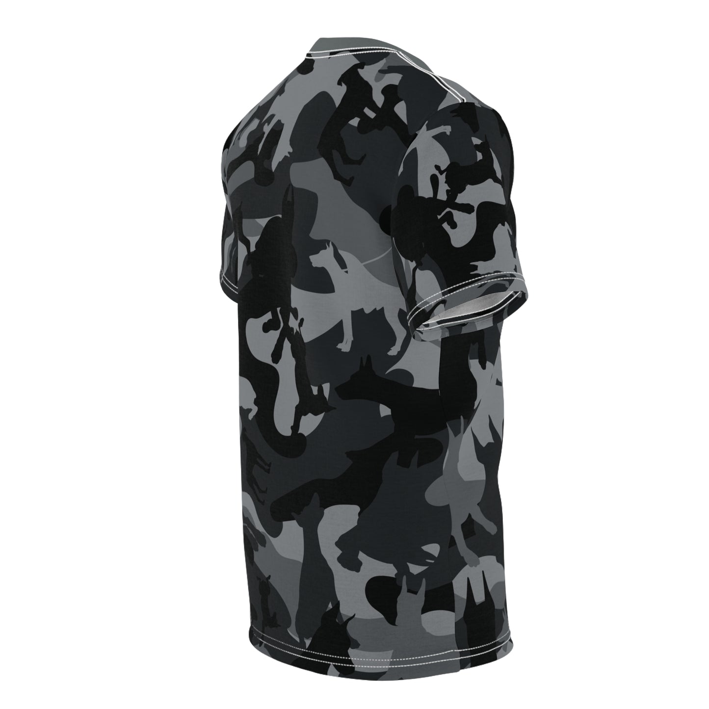 Doberman Camo 11 Unisex Cut & Sew Tee (AOP)