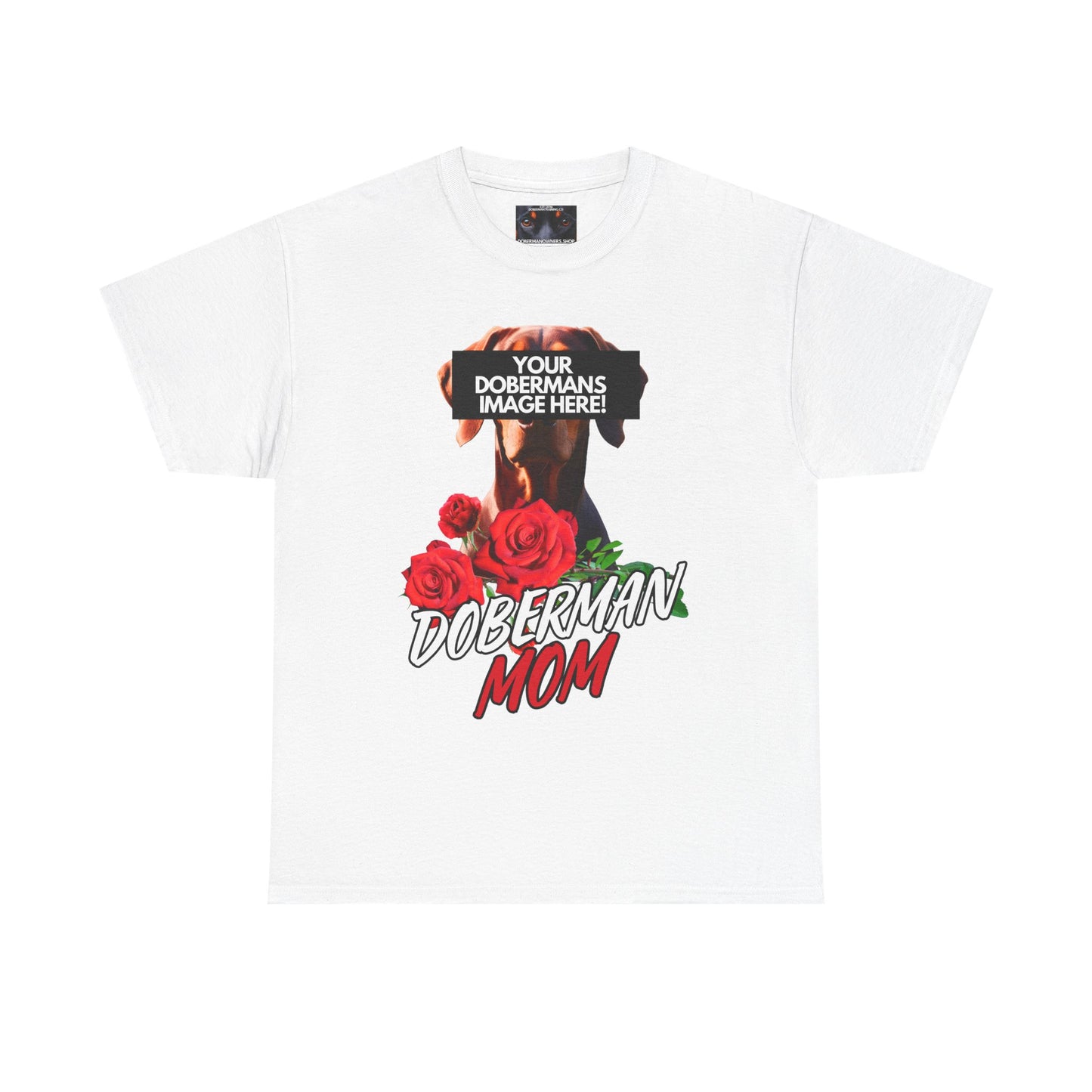 Custom Mom Roses  Private Lable Unisex Heavy Cotton Tee