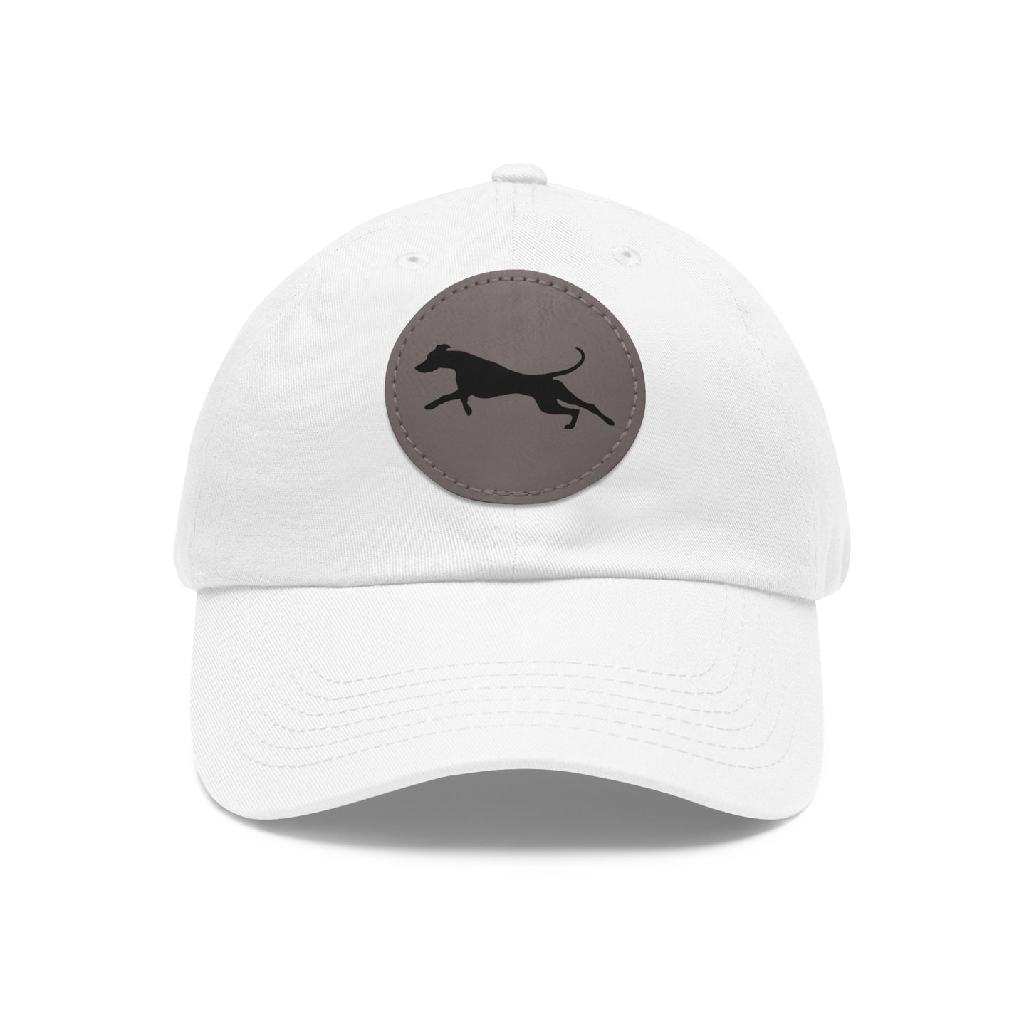 N 5 Dad Hat with Leather Patch (Round)