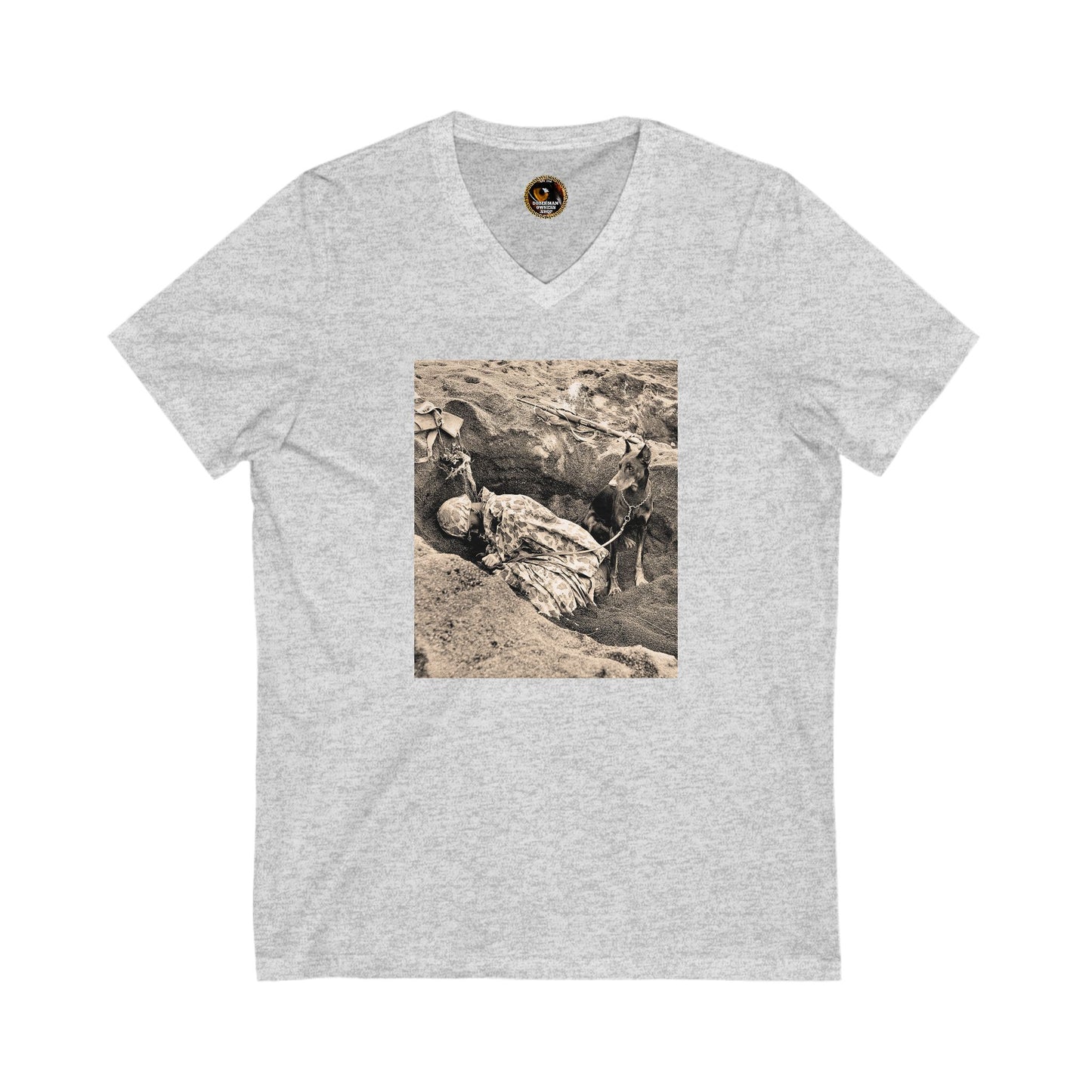 WW 1 Special Edition Private Label Unisex Jersey Short Sleeve V-Neck Tee
