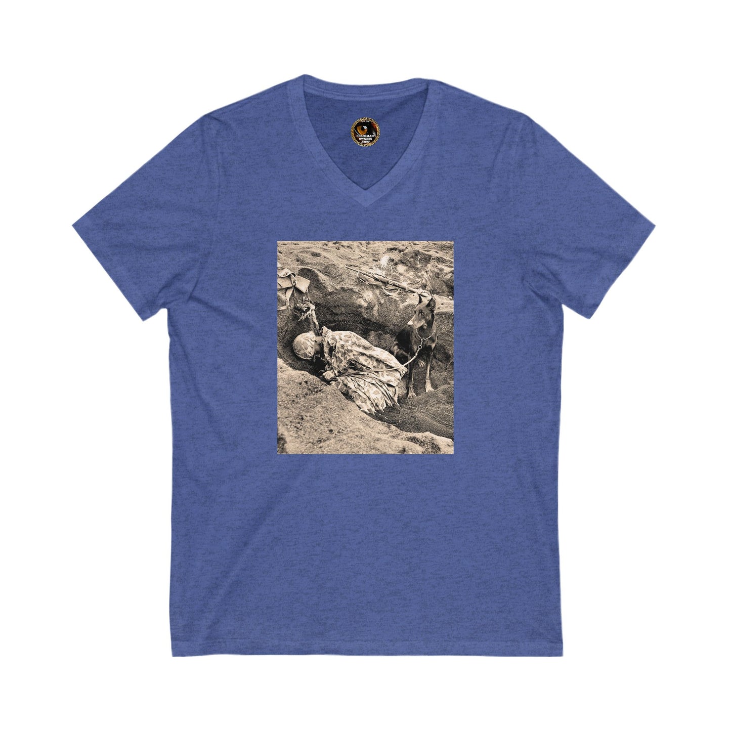 WW 1 Special Edition Private Label Unisex Jersey Short Sleeve V-Neck Tee