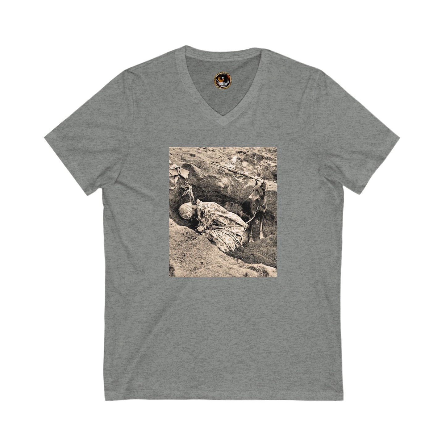 WW 1 Special Edition Private Label Unisex Jersey Short Sleeve V-Neck Tee