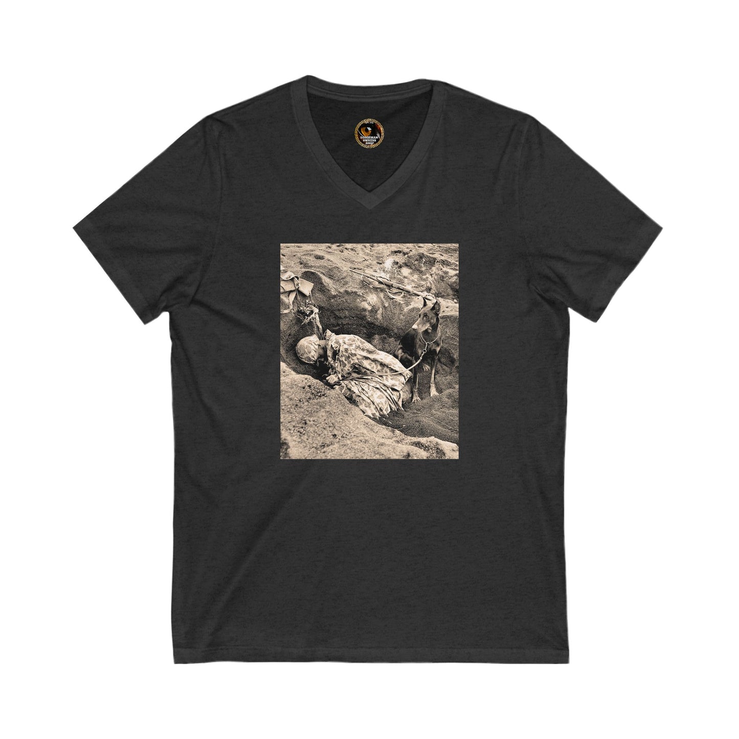 WW 1 Special Edition Private Label Unisex Jersey Short Sleeve V-Neck Tee