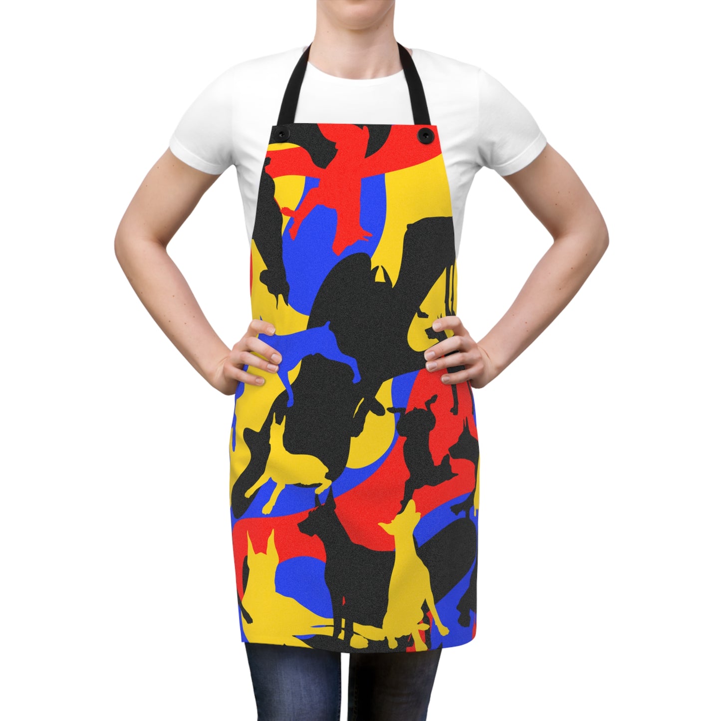 Doberman Camo Pattern 9 Apron (AOP)