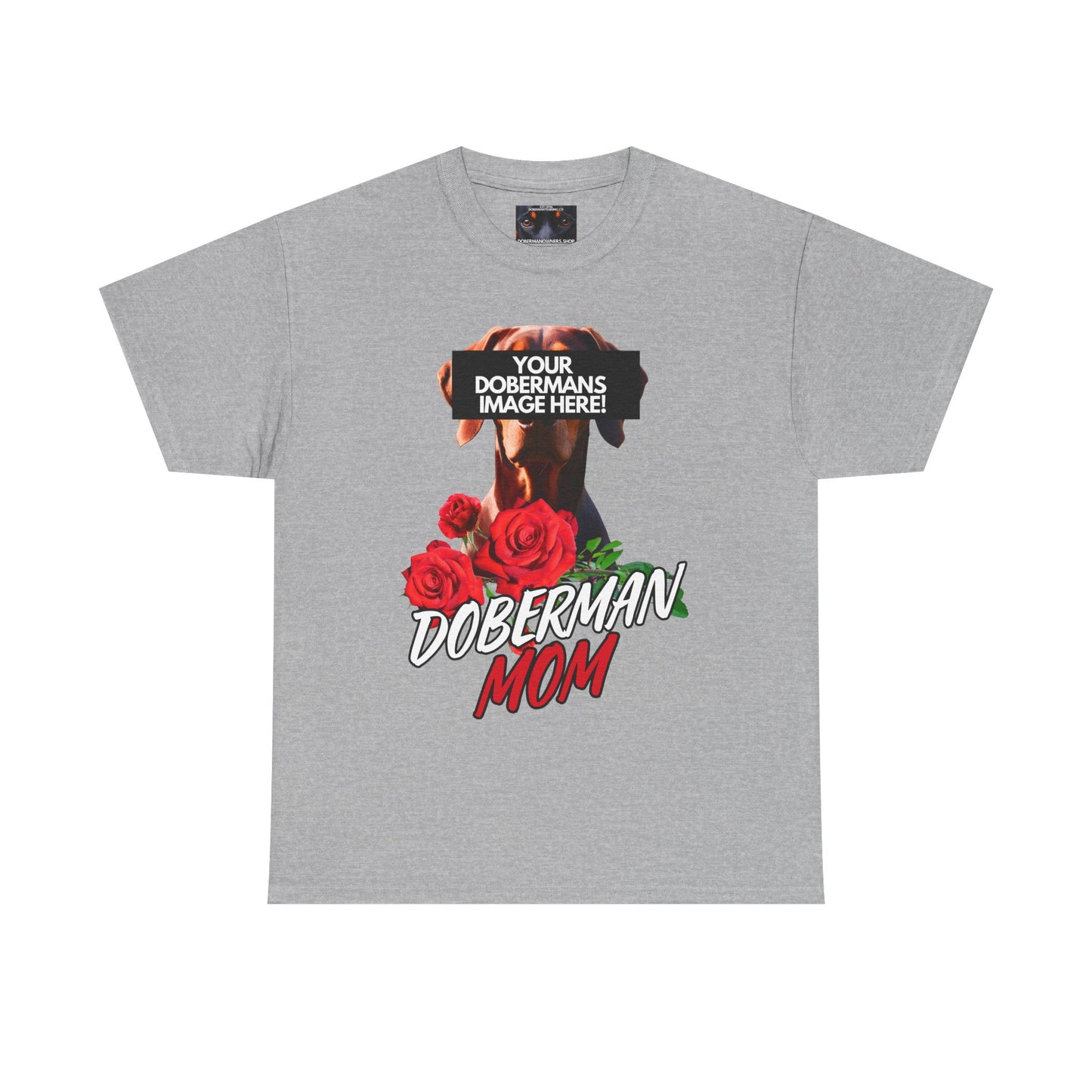 Custom Mom Roses  Private Lable Unisex Heavy Cotton Tee