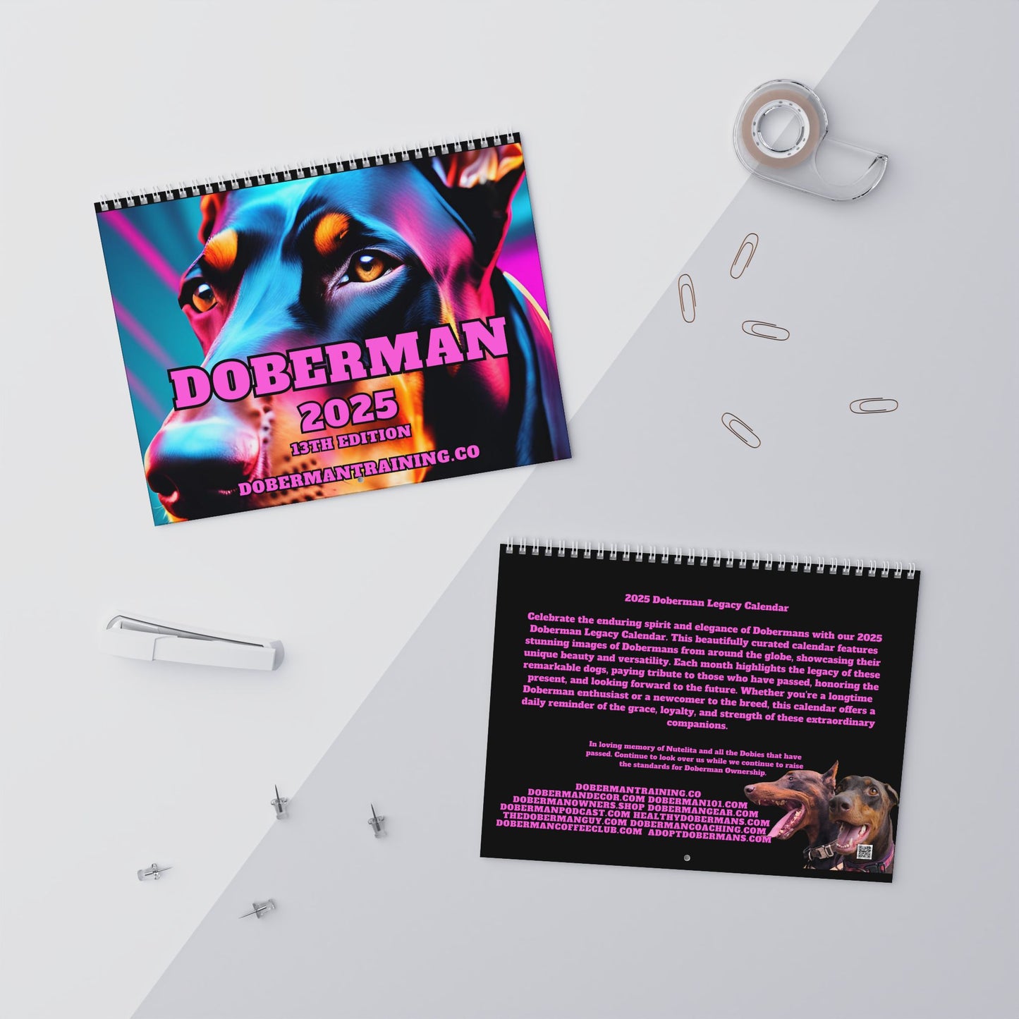 Doberman DTT 13th Edition Wall Calendars (2025)