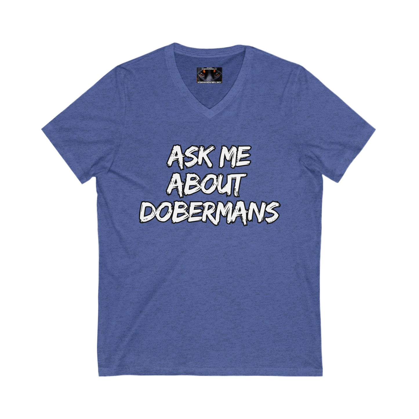 Adopt 1 Private Label Unisex Jersey Short Sleeve V-Neck Tee