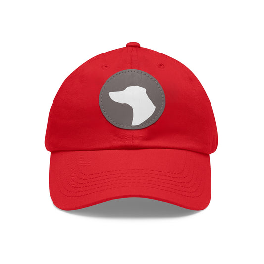 N 1 Dad Hat with Leather Patch (Round)