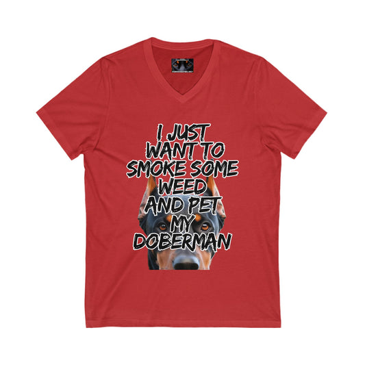 Just 2 Unisex Jersey Short Sleeve V-Neck Tee