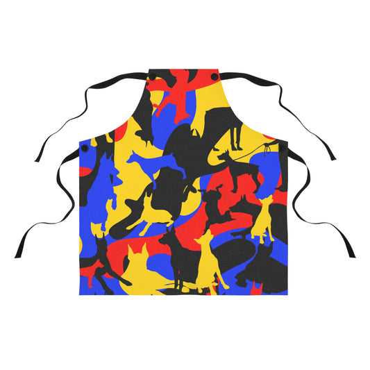 Doberman Camo Pattern 9 Apron (AOP)