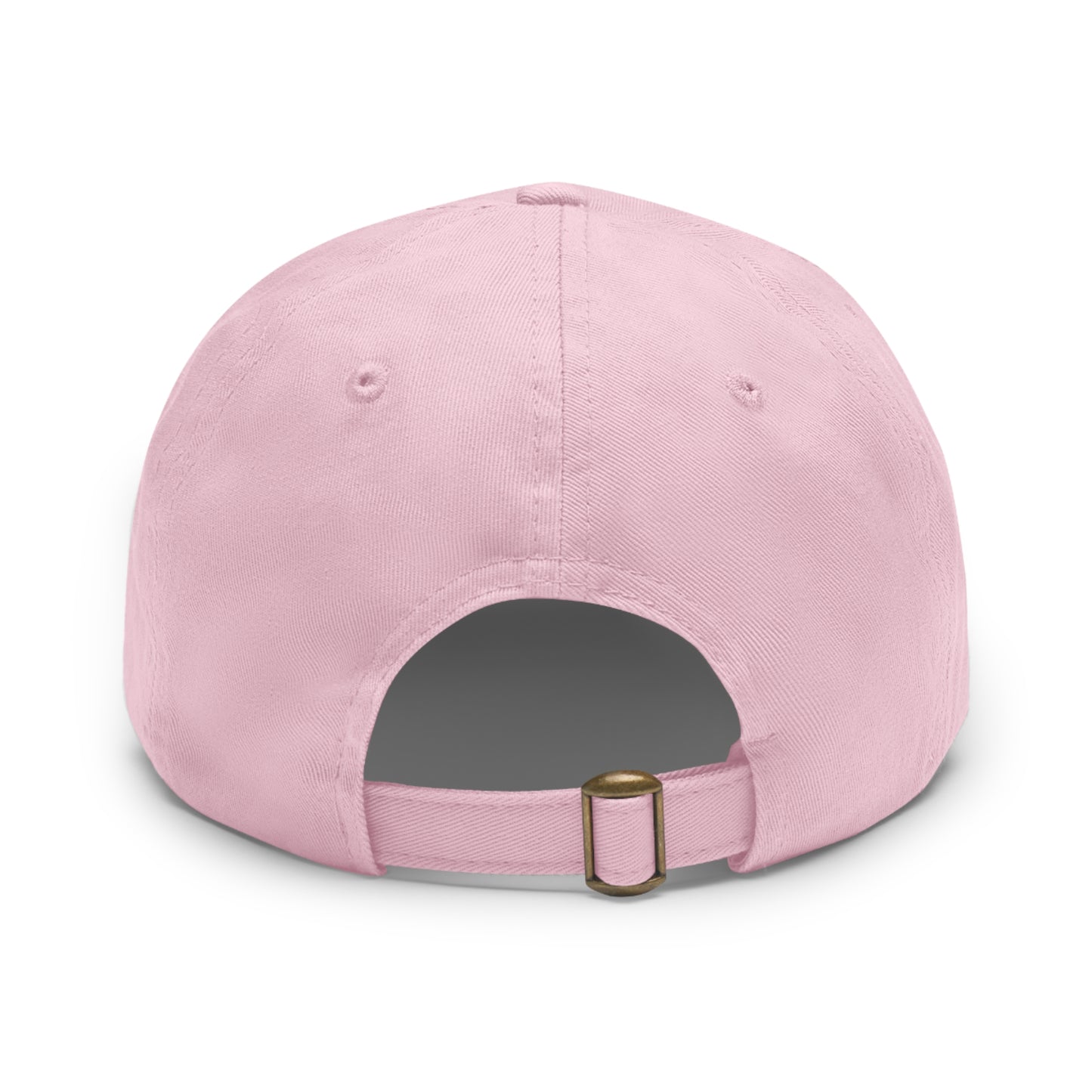 N 4 Dad Hat with Leather Patch (Round)