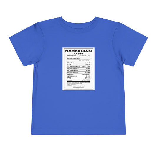 Doberman Facts 1 Toddler Short Sleeve Tee