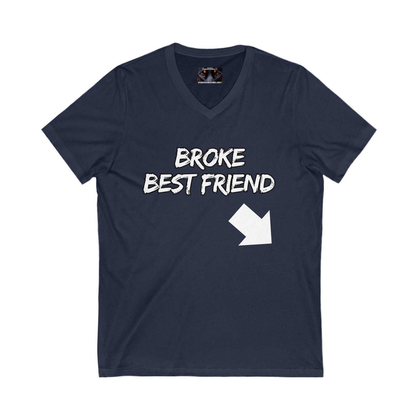 Bestfrind 1 Private Label Unisex Jersey Short Sleeve V-Neck Tee