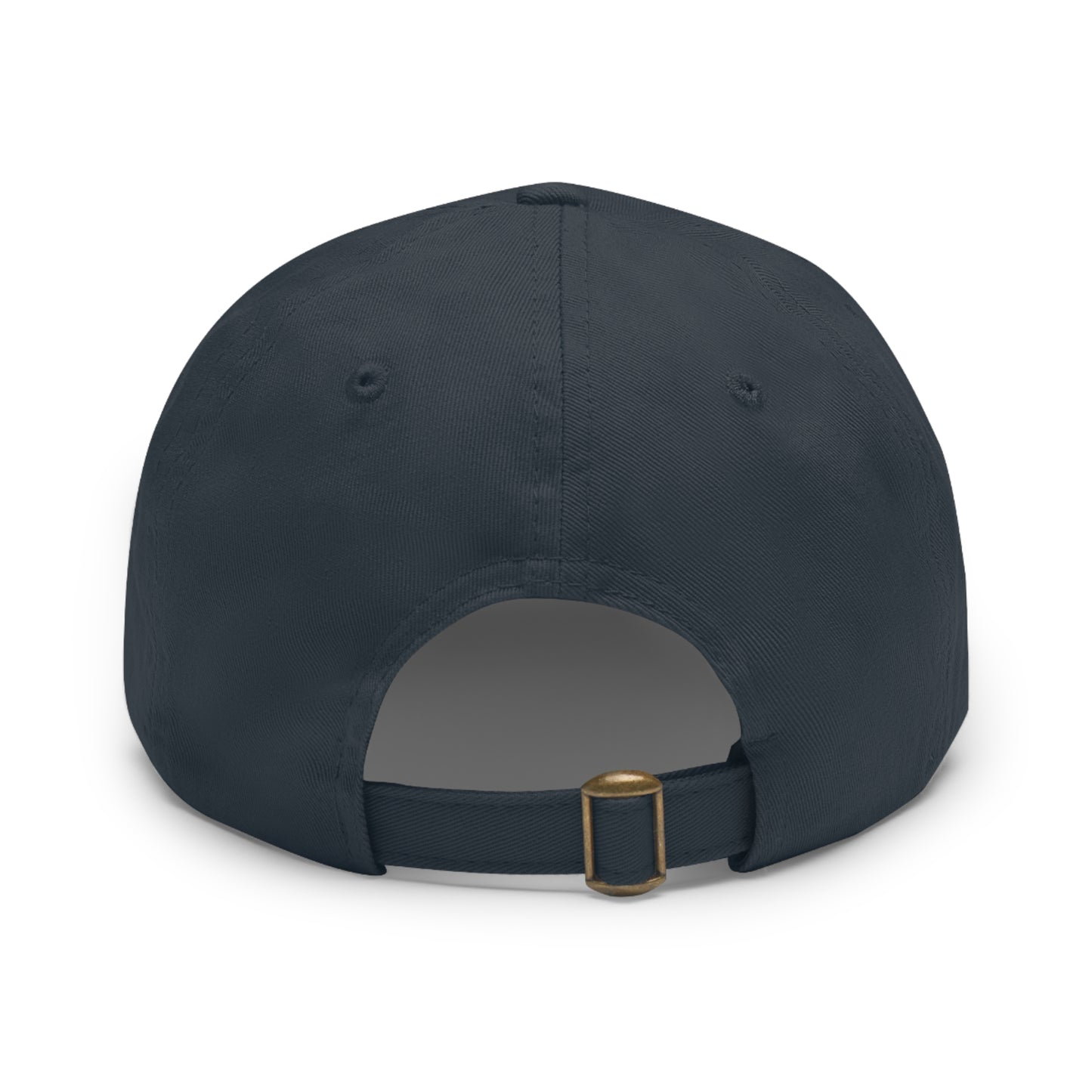 N 3 Dad Hat with Leather Patch (Round)