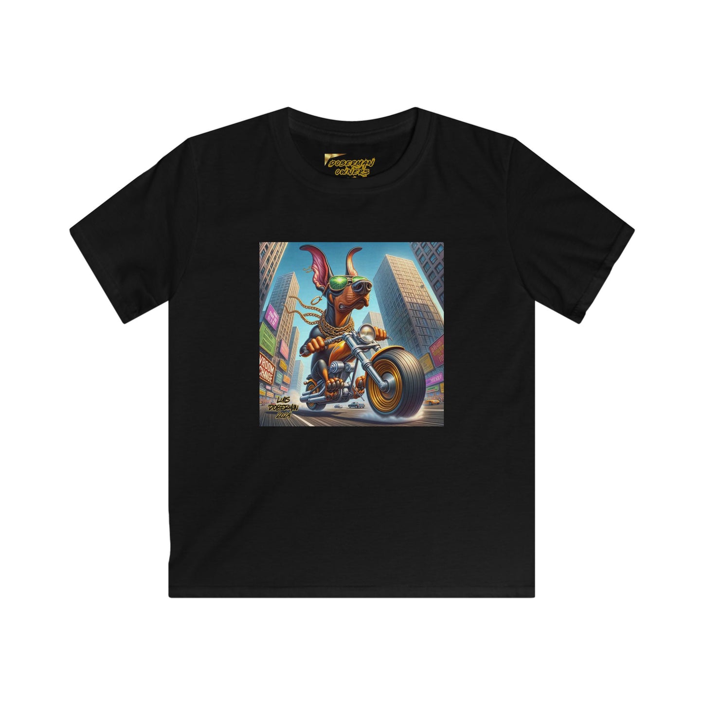 Luis Doberman Edition 002 Kids Softstyle Tee