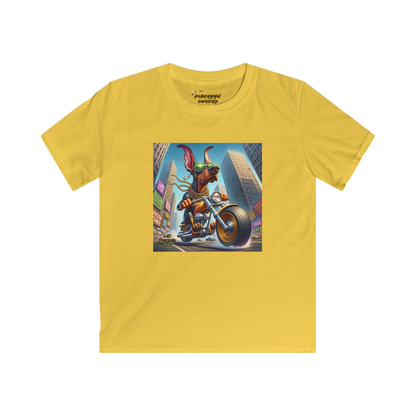 Luis Doberman Edition 002 Kids Softstyle Tee