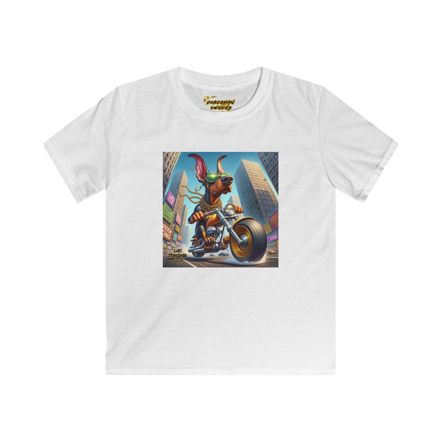 Luis Doberman Edition 002 Kids Softstyle Tee