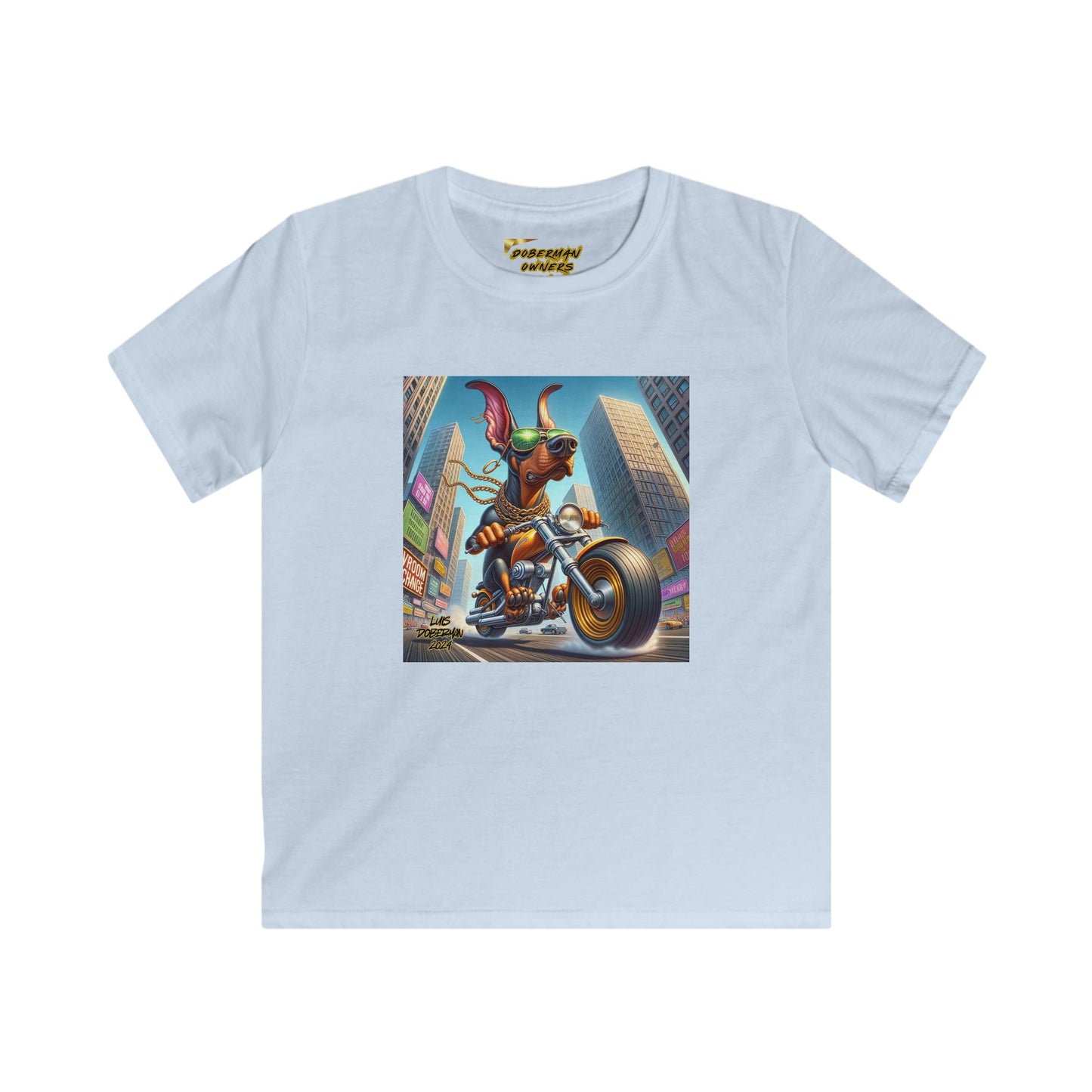 Luis Doberman Edition 002 Kids Softstyle Tee