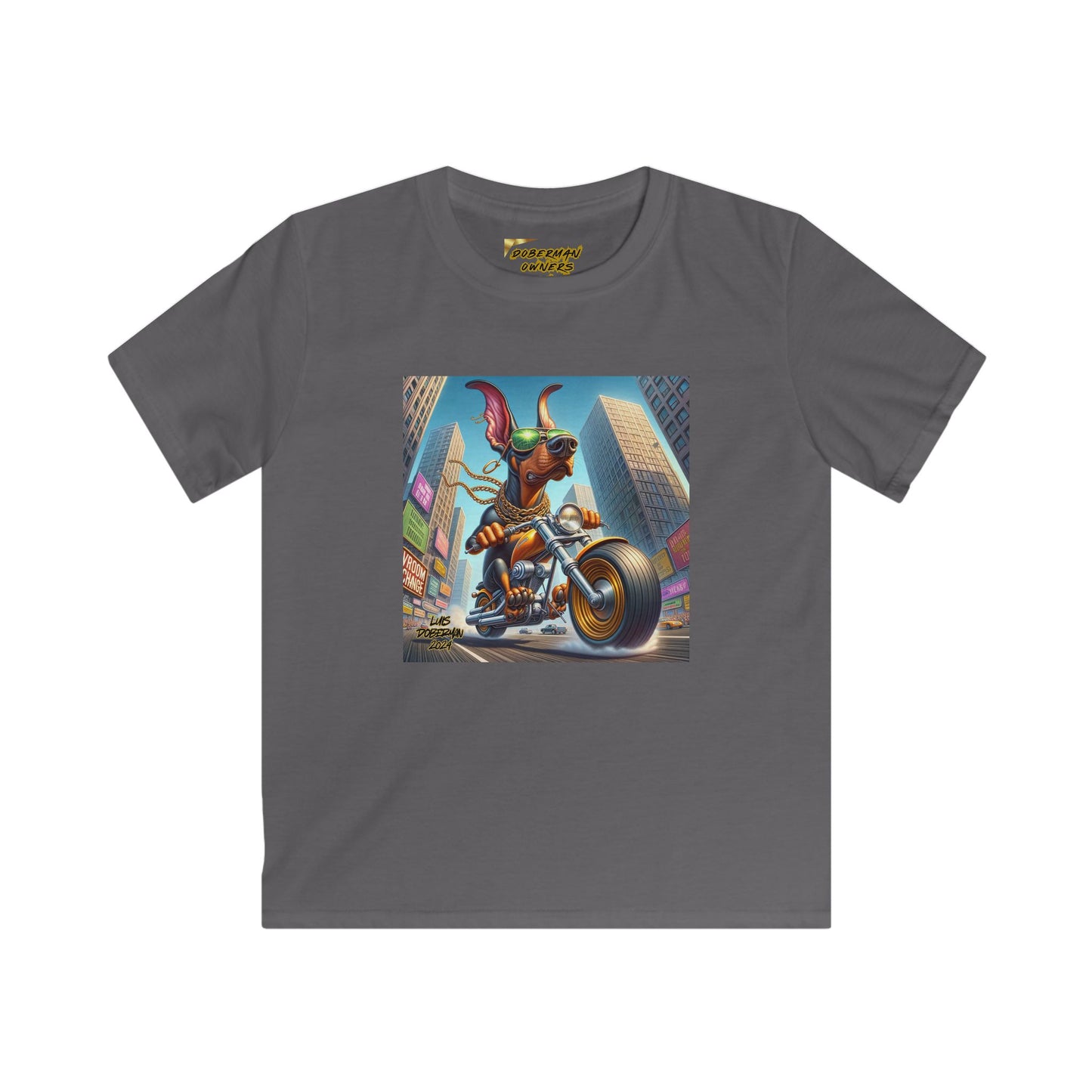 Luis Doberman Edition 002 Kids Softstyle Tee