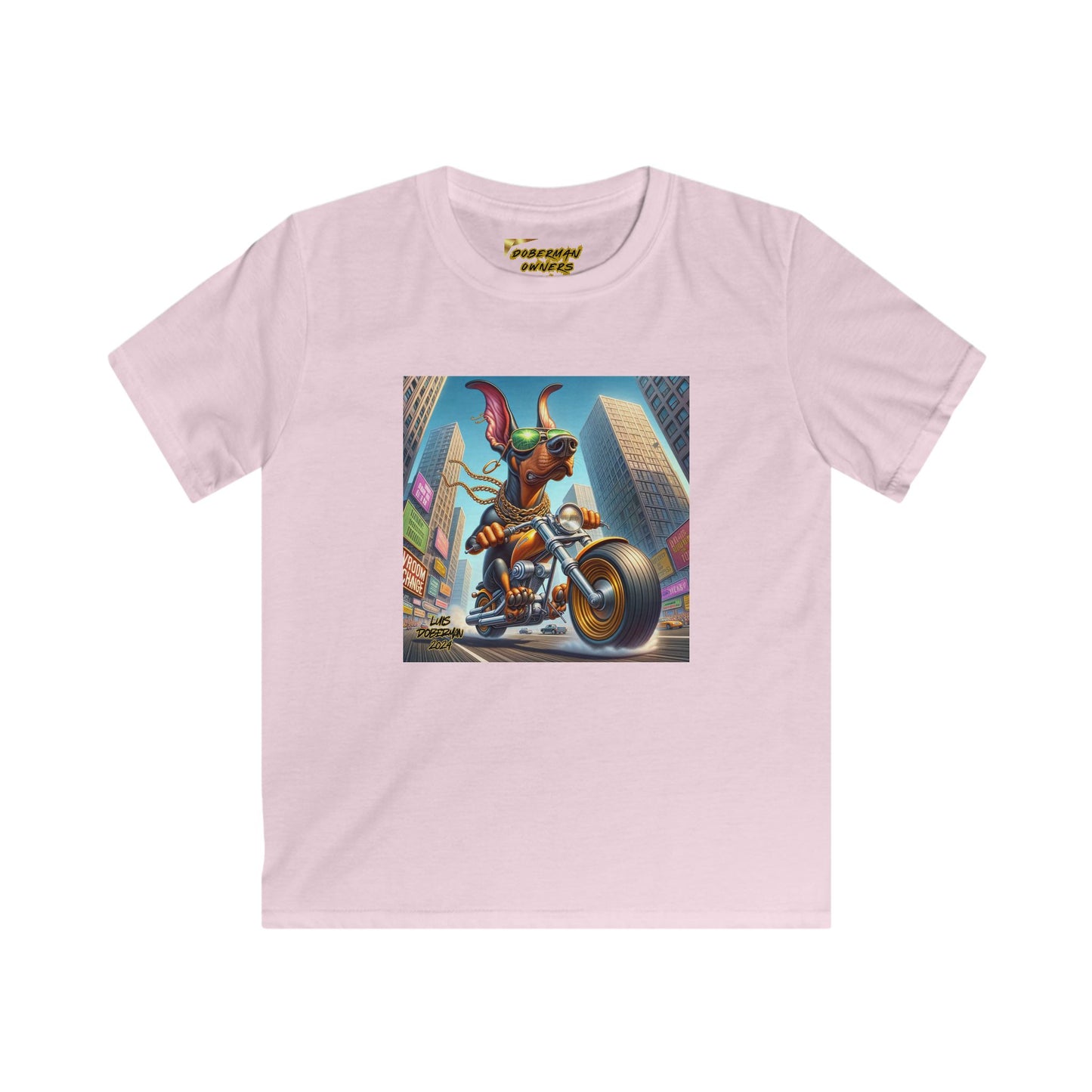 Luis Doberman Edition 002 Kids Softstyle Tee