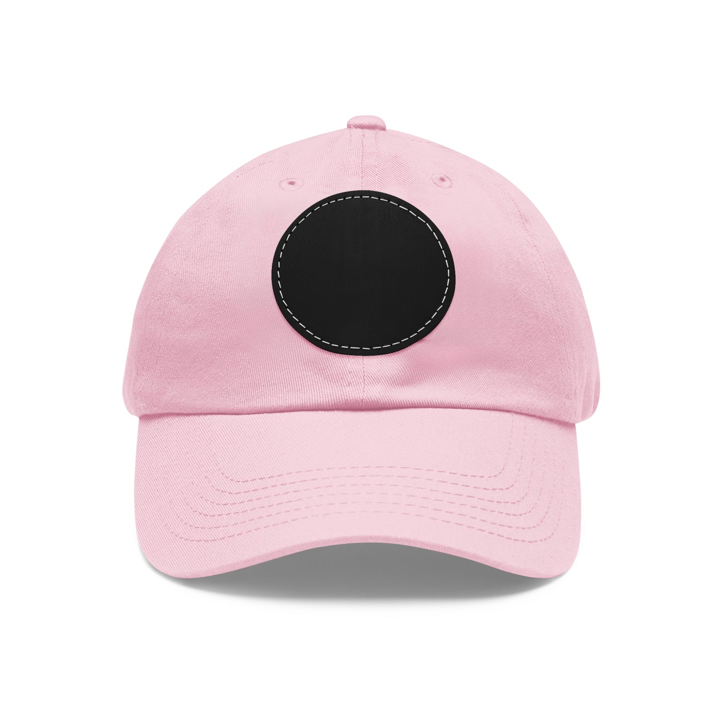 N 5 Dad Hat with Leather Patch (Round)