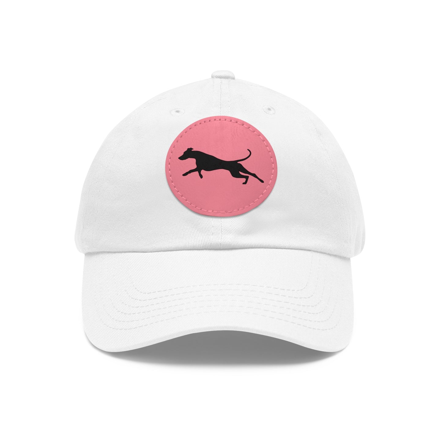 N 5 Dad Hat with Leather Patch (Round)