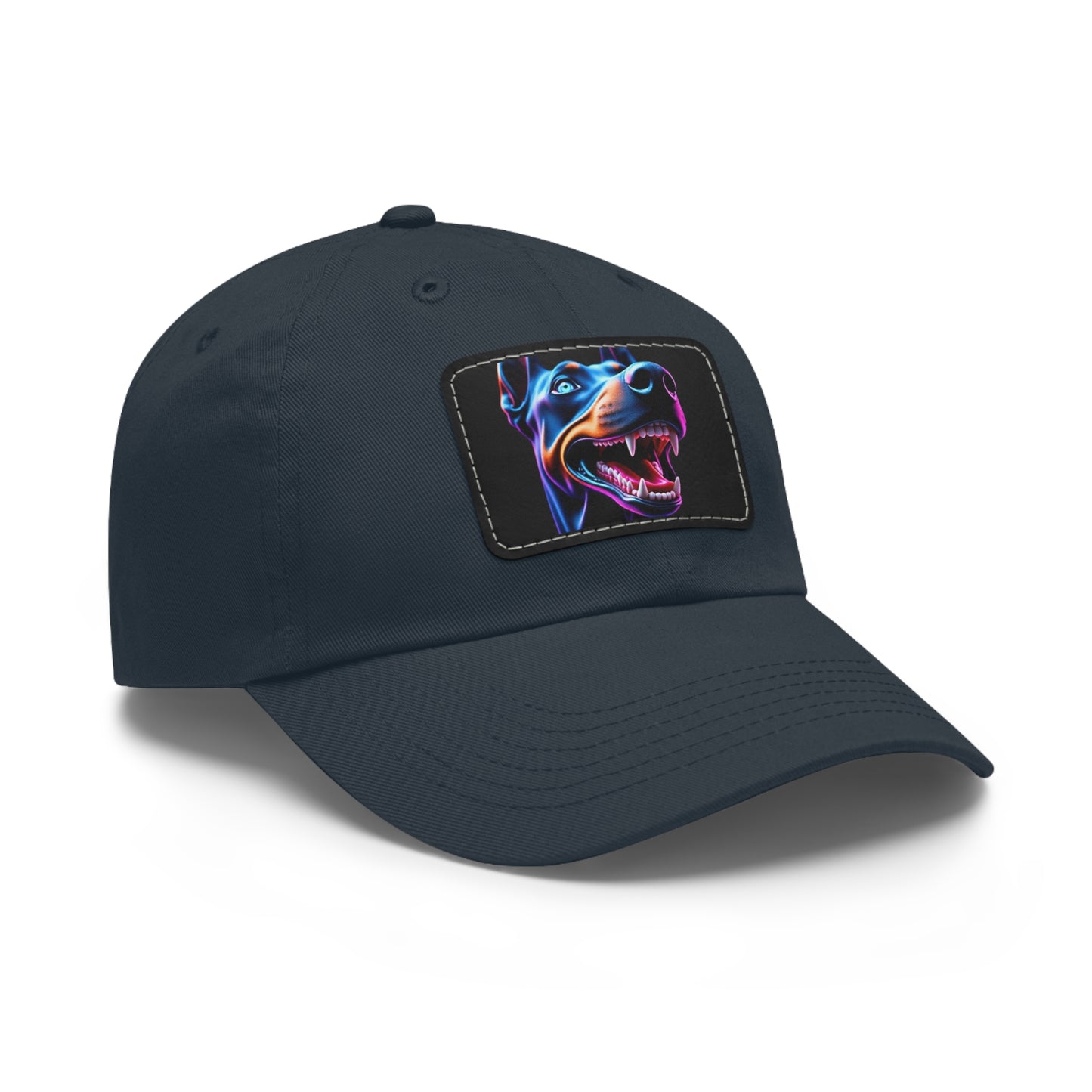 Smiles 1 Dad Hat with Leather Patch (Rectangle)