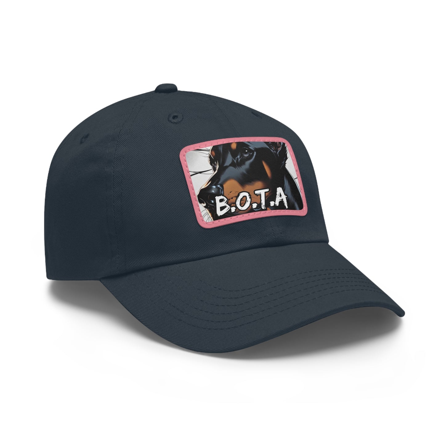 Doberman BOTA 1 Dad Hat with Leather Patch (Rectangle)