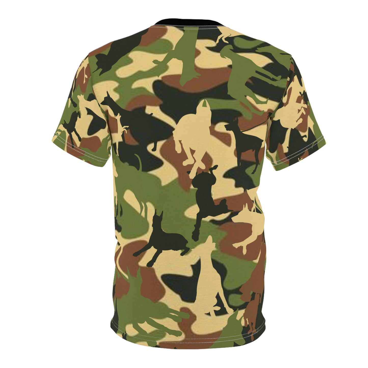 Doberman Camo 3 Unisex Cut & Sew Tee (AOP)