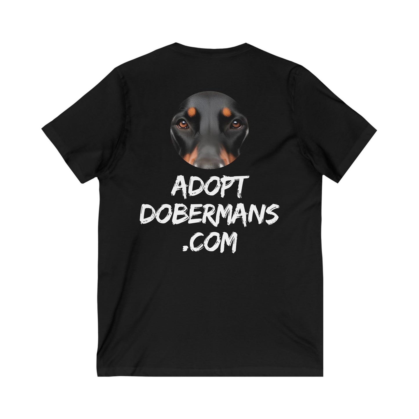 Adopt 1 Private Label Unisex Jersey Short Sleeve V-Neck Tee