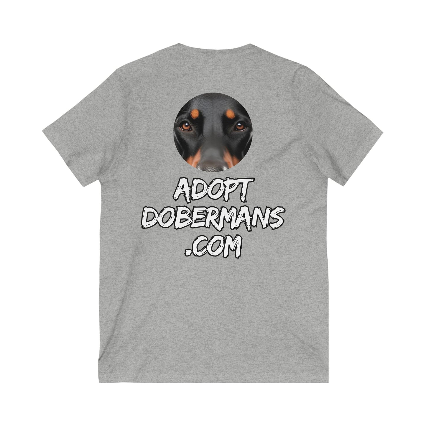 Adopt 1 Private Label Unisex Jersey Short Sleeve V-Neck Tee