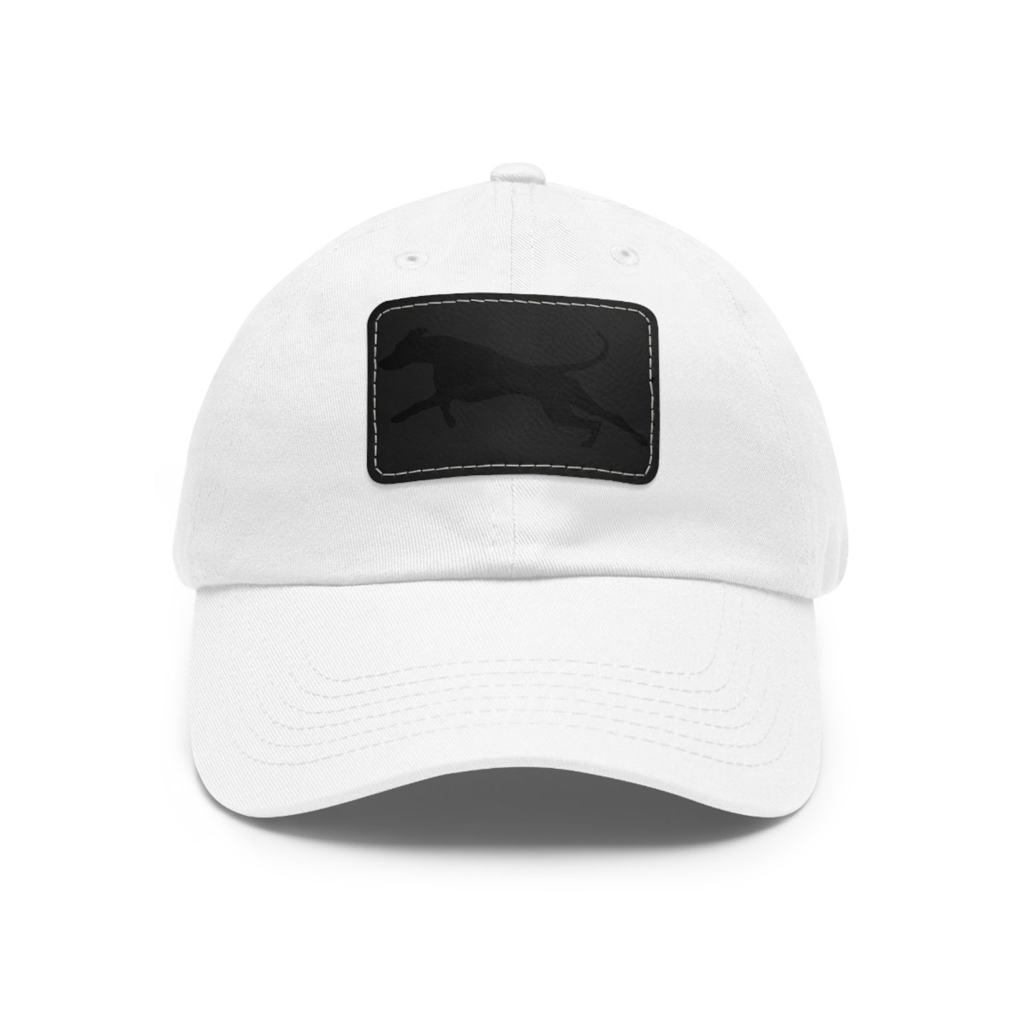 Run 1 Dad Hat with Leather Patch (Rectangle)