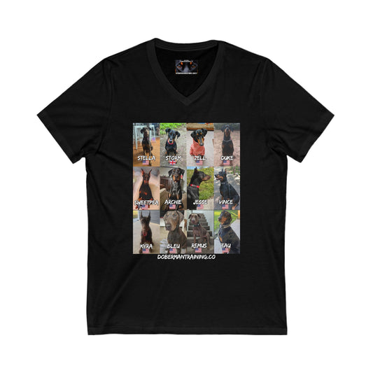 Fam 1 Sit Private Label Unisex Jersey Short Sleeve V-Neck Tee