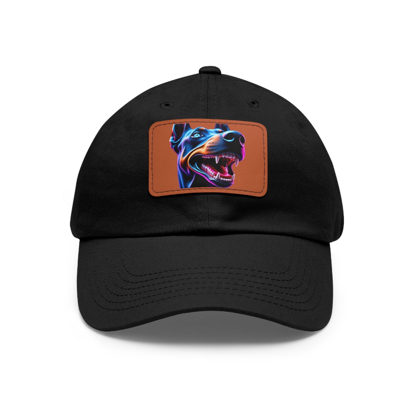 Smiles 1 Dad Hat with Leather Patch (Rectangle)
