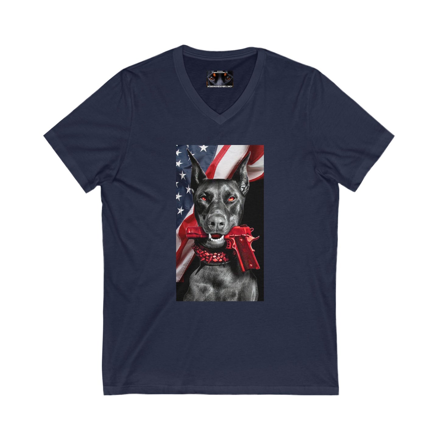 RWB 2 Private Label Unisex Jersey Short Sleeve V-Neck Tee