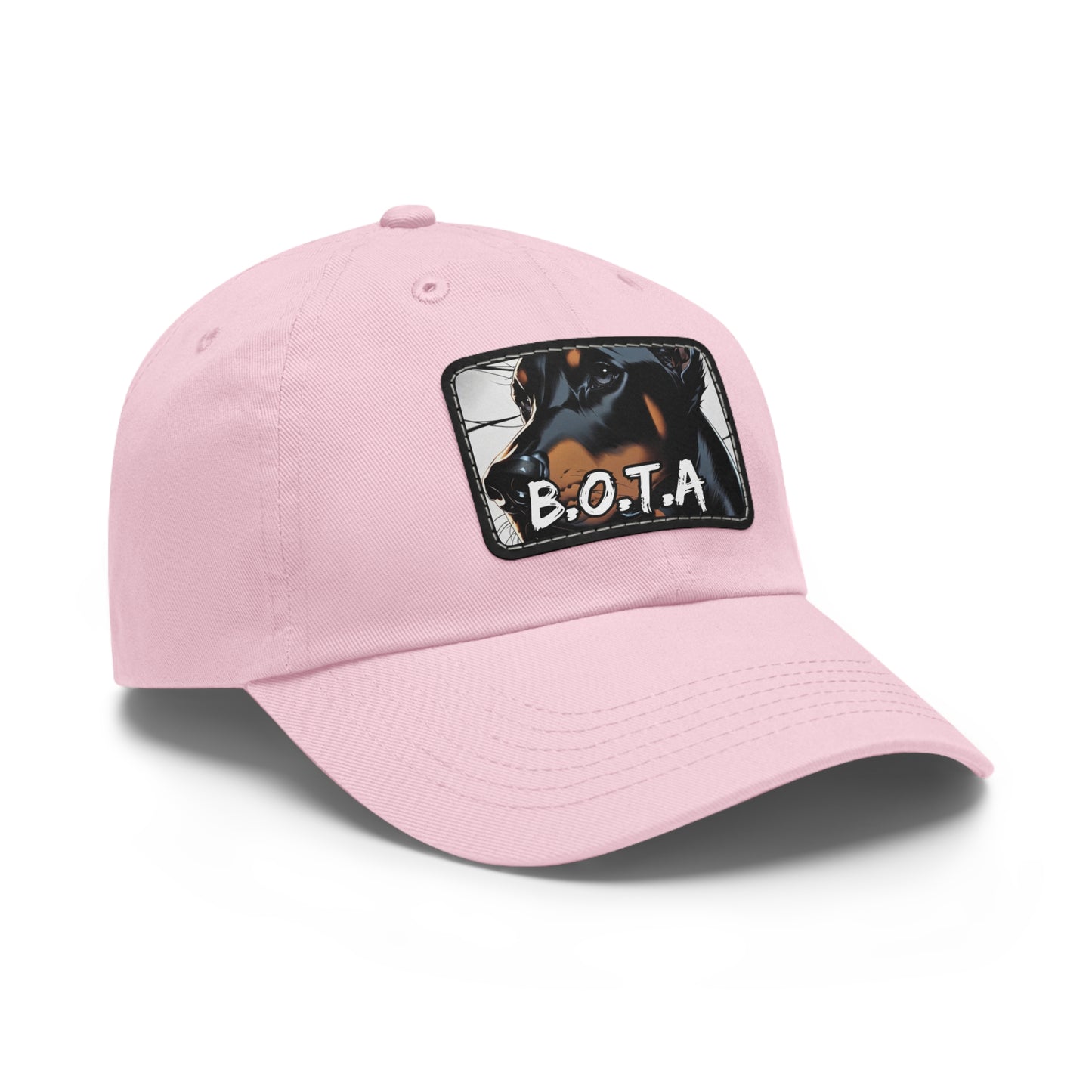 Doberman BOTA 1 Dad Hat with Leather Patch (Rectangle)