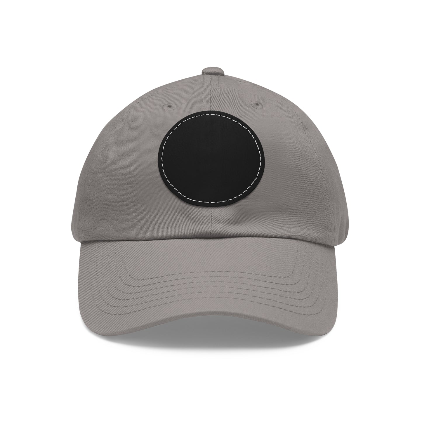 N 4 Dad Hat with Leather Patch (Round)