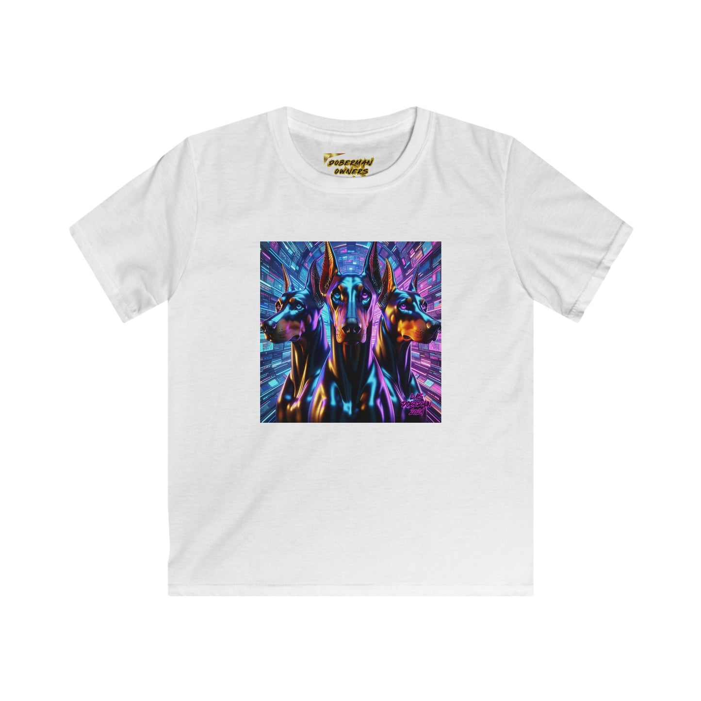 Luis Doberman Edition 004 Kids Softstyle Tee