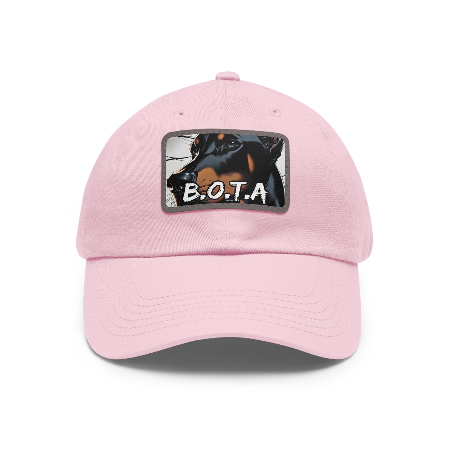 Doberman BOTA 1 Dad Hat with Leather Patch (Rectangle)