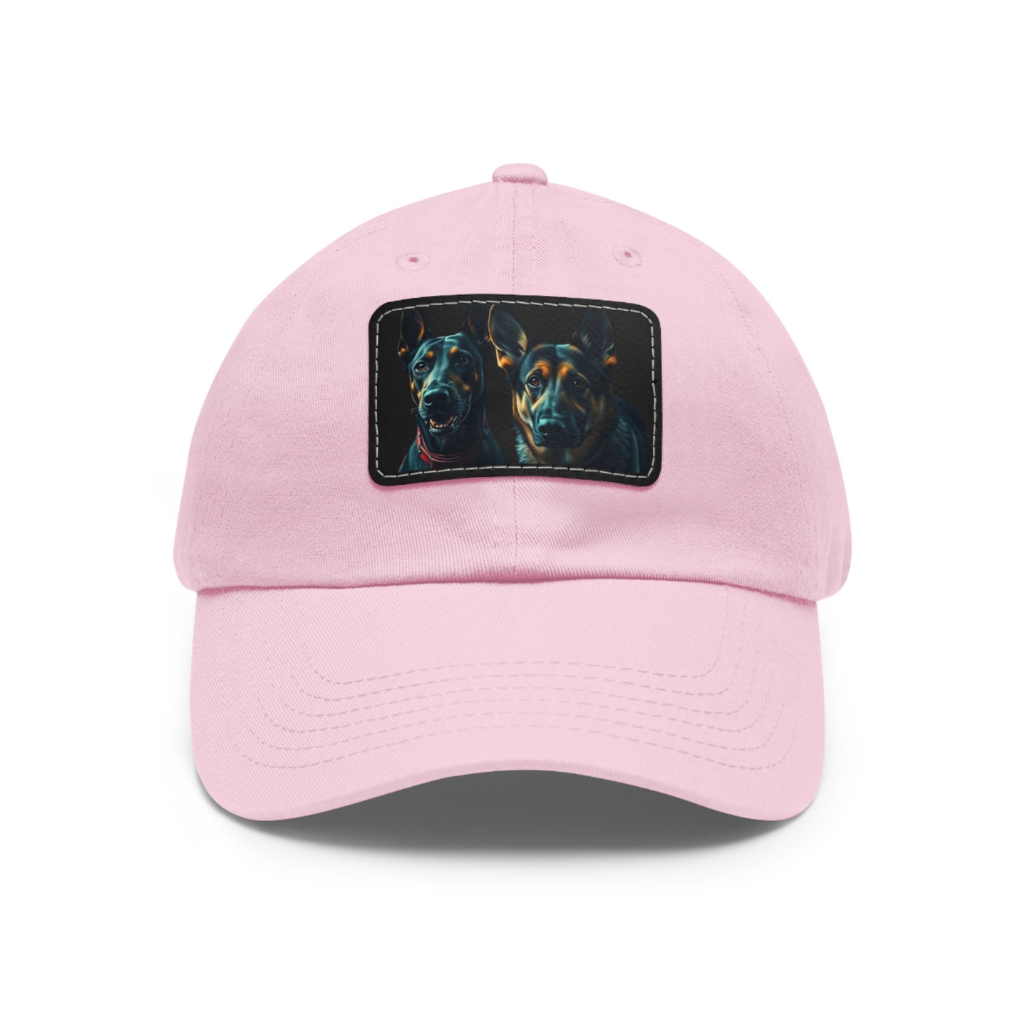 Dynamic Duo Dad Hat with Leather Patch (Rectangle)