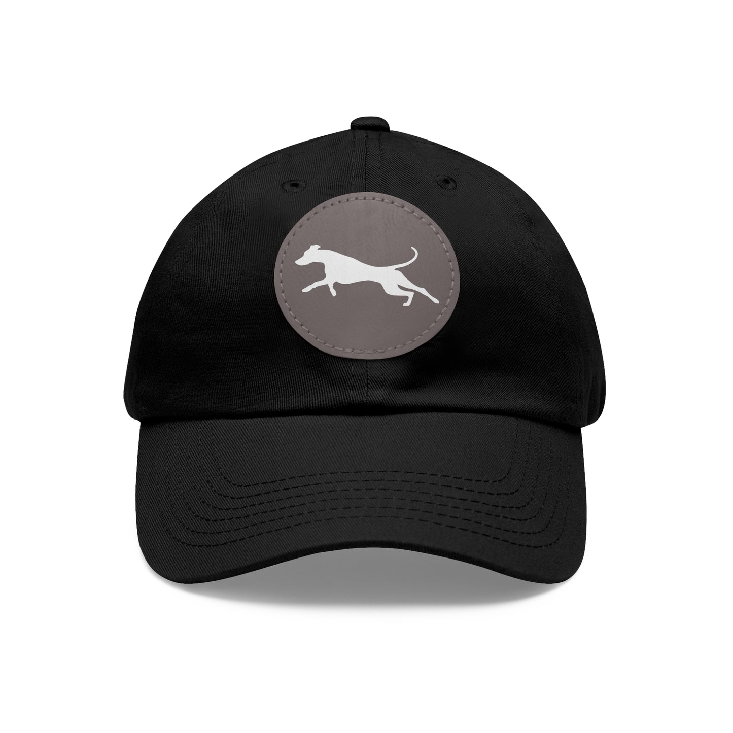 N 3 Dad Hat with Leather Patch (Round)