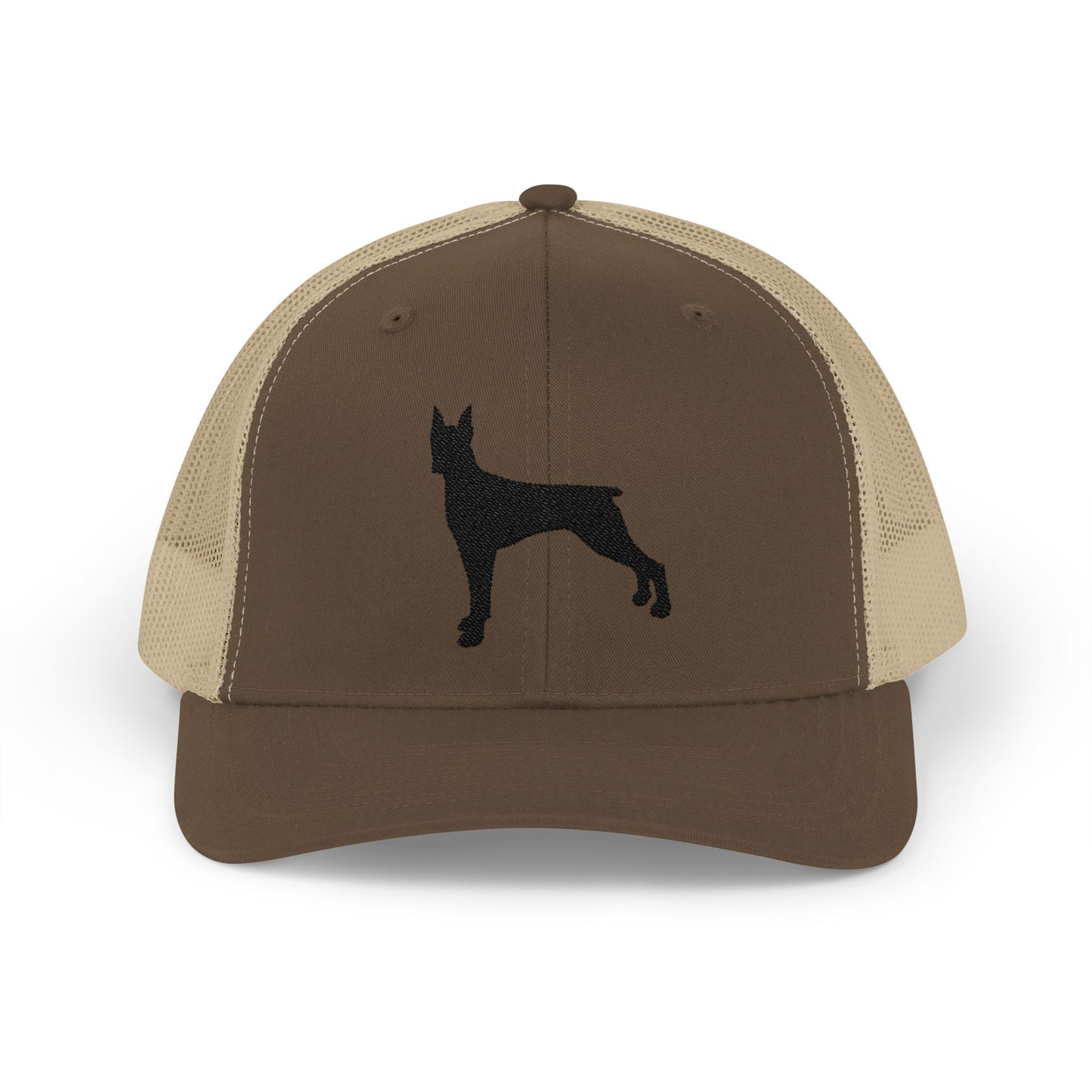 Doberman 1 Silhouette Snapback Trucker Cap