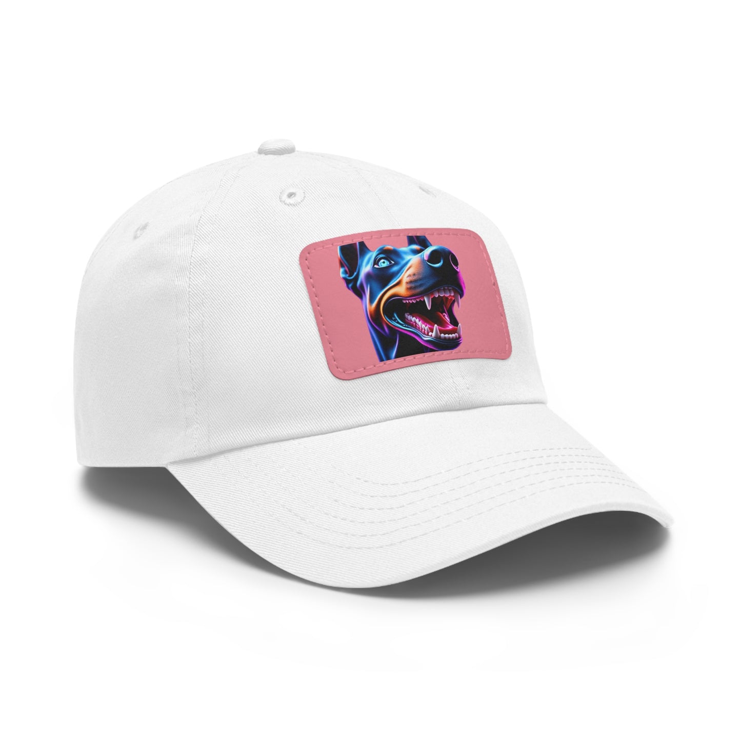 Smiles 1 Dad Hat with Leather Patch (Rectangle)
