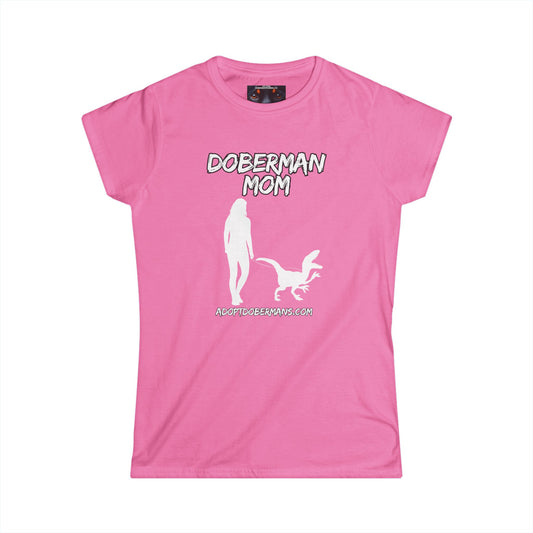 Doberman Mom 44 Women's Softstyle Tee
