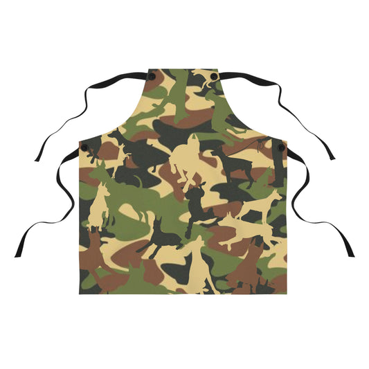 Doberman Camo Pattern 3 Apron (AOP)