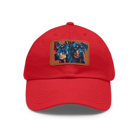 Los Primos 1 Dad Hat with Leather Patch (Rectangle)