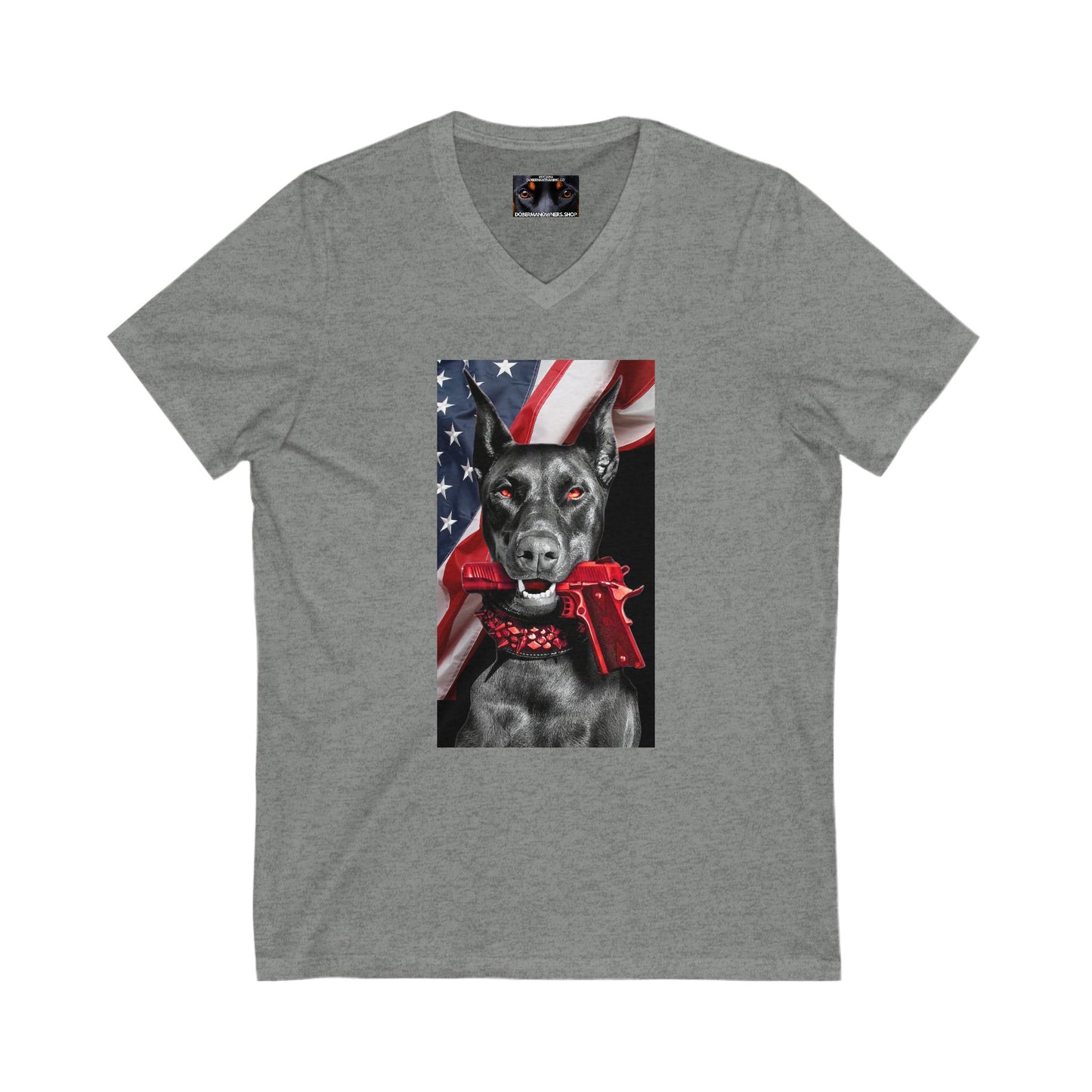 RWB 2 Private Label Unisex Jersey Short Sleeve V-Neck Tee